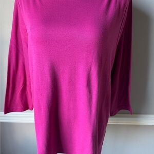 Vibrant Pink Long Sleeve Top